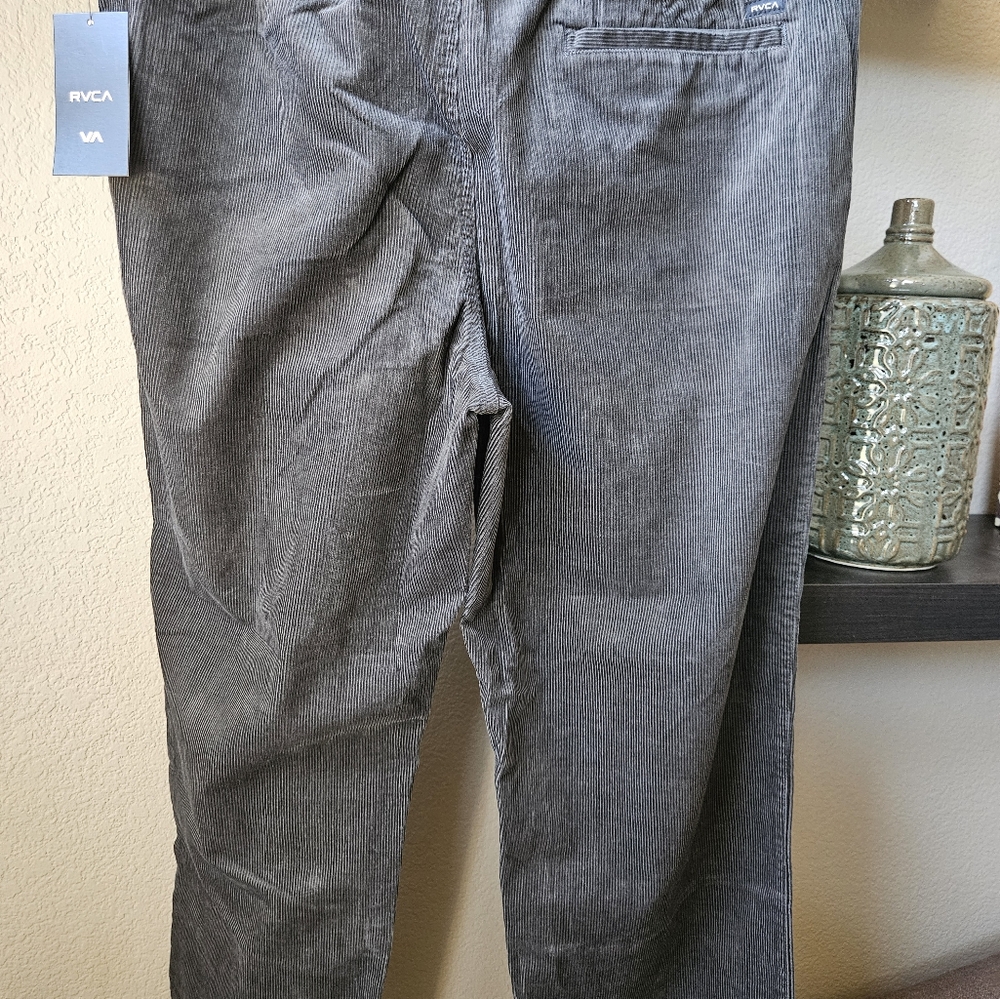 RVCA Men's Americana Grey Corduroy Pants XL
